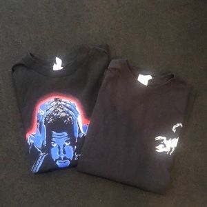 🌻Drake Scorpion & The Weeknd Starboy Long Sleeve Tee Size Small Bundle